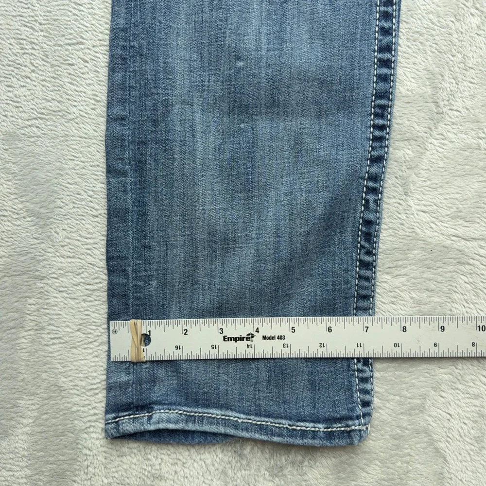 Salvage Straight Leg Jeans Mens 36x34 Blue Mayhem Regular Fit Buckle Exclusive